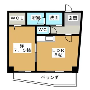シャルム ドミール【4階】の間取り
