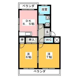 名和ハイツ【1階】の間取り