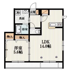 プラネット【1階】の間取り