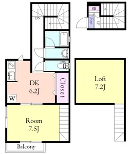オレンジガーデン野方【2階】の間取り