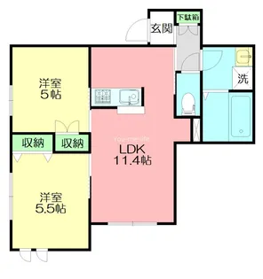 メゾン コンフォール I【1階】の間取り