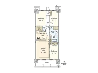 パークホームズLaLa【4階】の間取り