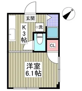 ハイラーク今井【1階】の間取り