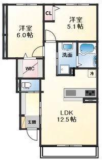 Pure Ryuju II【1階】の間取り