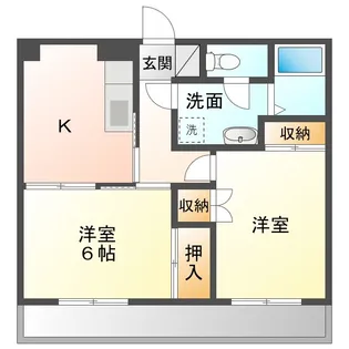 レジデンス島B棟【3階】の間取り