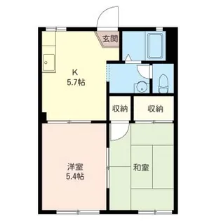 ルミエールA【1階】の間取り