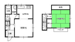 コーポなばな東の間取り
