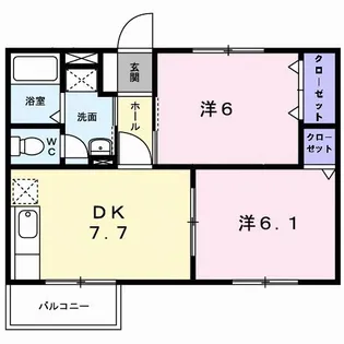 コーポラス TM【1階】の間取り
