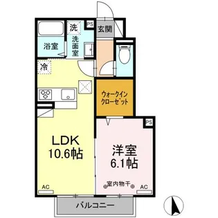 ルマ南栄S【1階】の間取り