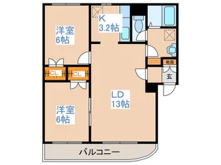 クレスト66【2階】の間取り