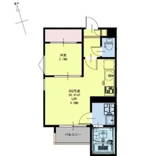 REGALEST スカイヒル小田原【1階】の間取り