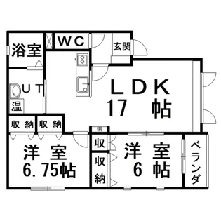 アウンローラA【1階】の間取り