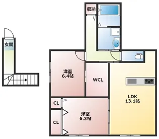 ルミアス【2階】の間取り