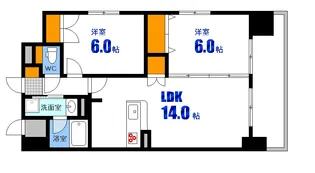 ウイング宝町サード【10階】の間取り