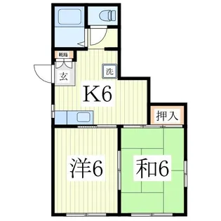 平和台ハイツ【1階】の間取り