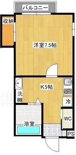 プチメゾン小野A【1階】の間取り