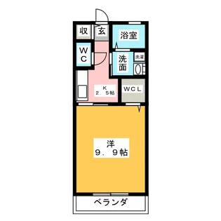 アンジュ津東【2階】の間取り