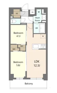 S-RESIDENCE東浦和agua【2階】の間取り
