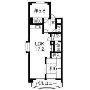 サンサーラキトーIII【2階】の間取り