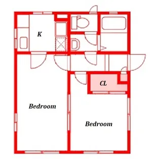 KHハイツ【1階】の間取り