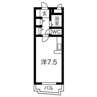 ハイツ寛【3階】の間取り