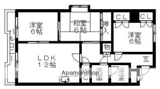 OMレジデンス瀬戸II【5階】の間取り