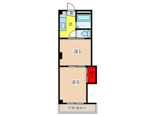 第2グレ-ス鈴木【1階】の間取り