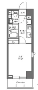 PRIME FORESHITA【4階】の間取り