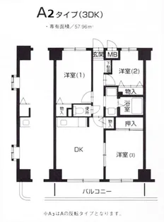 ベイコート山室【6階】の間取り