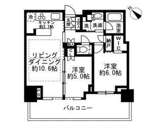 ベイシティタワーズ神戸EAST11階【11階】の間取り