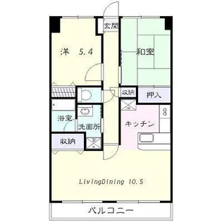 メビウスエース【1階】の間取り