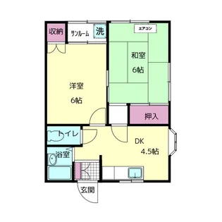 砺波プリーズA棟・B棟【1階】の間取り