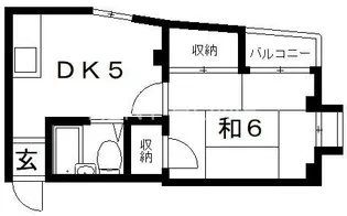 三佳マンション【3階】の間取り