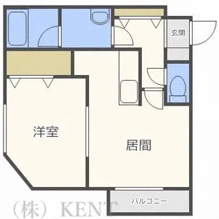 ハイツ緑ヶ丘【3階】の間取り