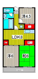 ハイムアズマ【2階】の間取り