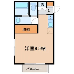 ライトフィールド【1階】の間取り