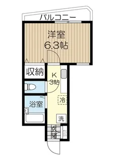 ウエルス東照宮【2階】の間取り