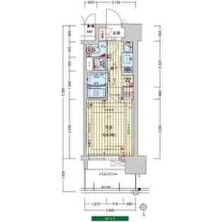 プレサンス難波元町【8階】の間取り