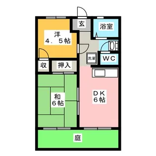 パナハイツ大名田【1階】の間取り