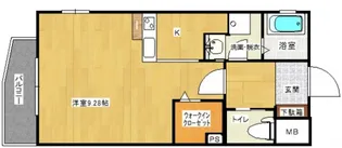 KDXレジデンス舟入幸町【3階】の間取り