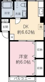 山上ロイヤルマンション【2階】の間取り