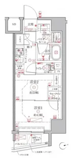 クレイシアIDZ上野【2階】の間取り