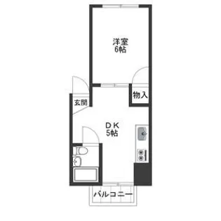 ハートイン中切S棟【4階】の間取り
