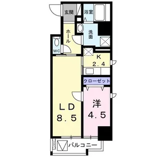 プラチナコートII【4階】の間取り