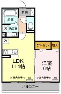 エクセル21IV【2階】の間取り