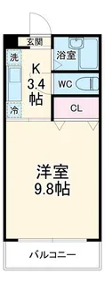 エスポワール【1階】の間取り
