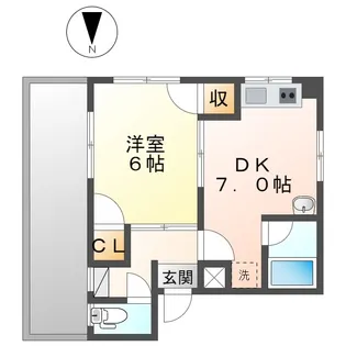 ファミール小林【3階】の間取り