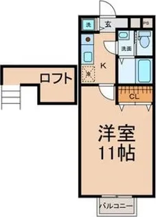 Northen Lights 藤ヶ丘【2階】の間取り