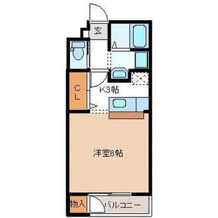 グランシャトレー【1階】の間取り