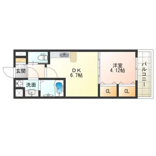 Choei65 プレジオ中津【9階】の間取り